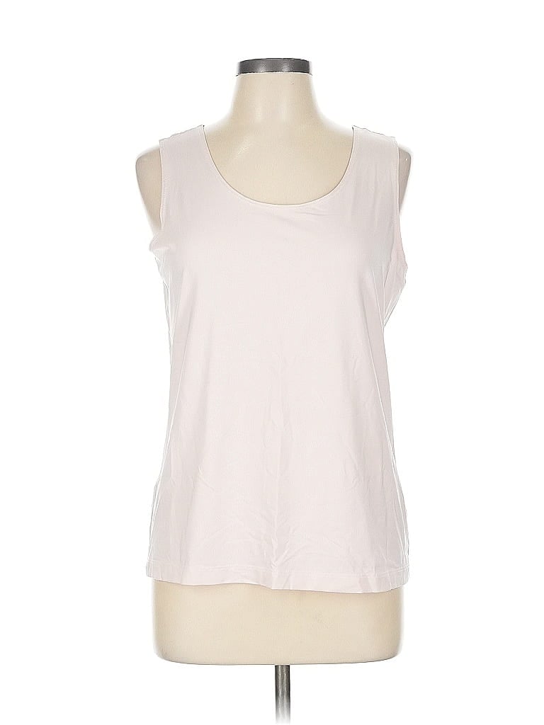 Pre-owned Chico's Sleeveless T-shirt In White