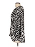 IMNYC Isaac Mizrahi Silver Long Sleeve Blouse Size L - photo 5