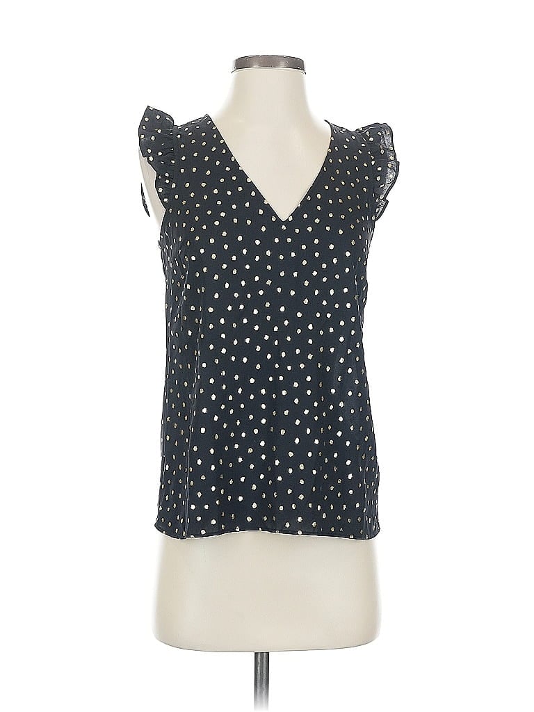 Pre-owned J.crew Factory Store Sleeveless Blouse In Black