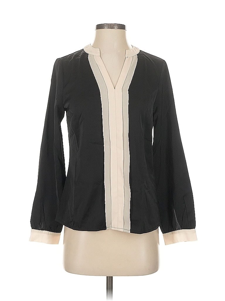 Pre-owned Allegra K 3/4 Sleeve Blouse In Gray