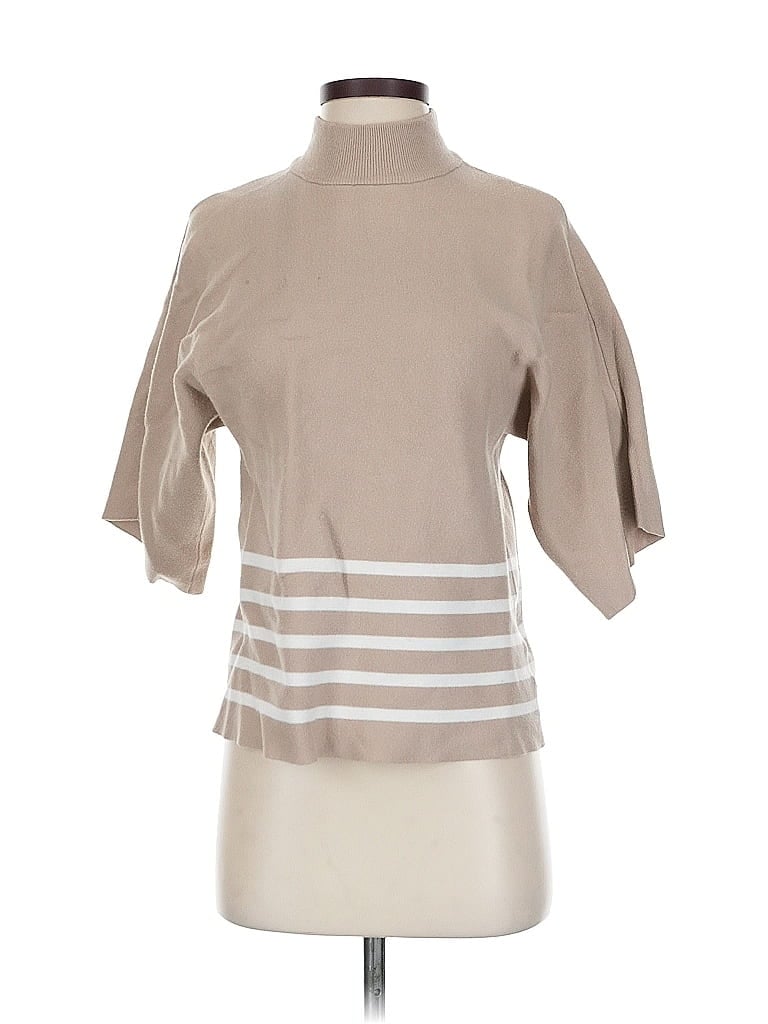 Pre-owned Calligraphie Turtleneck Sweater In Brown