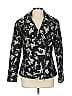 Lafayette 148 New York 100% Polyester Print Black Jacket Size 12 - photo 1
