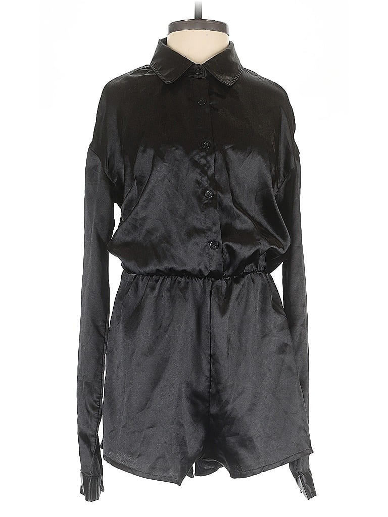 Pre-owned Prettylittlething Romper In Black