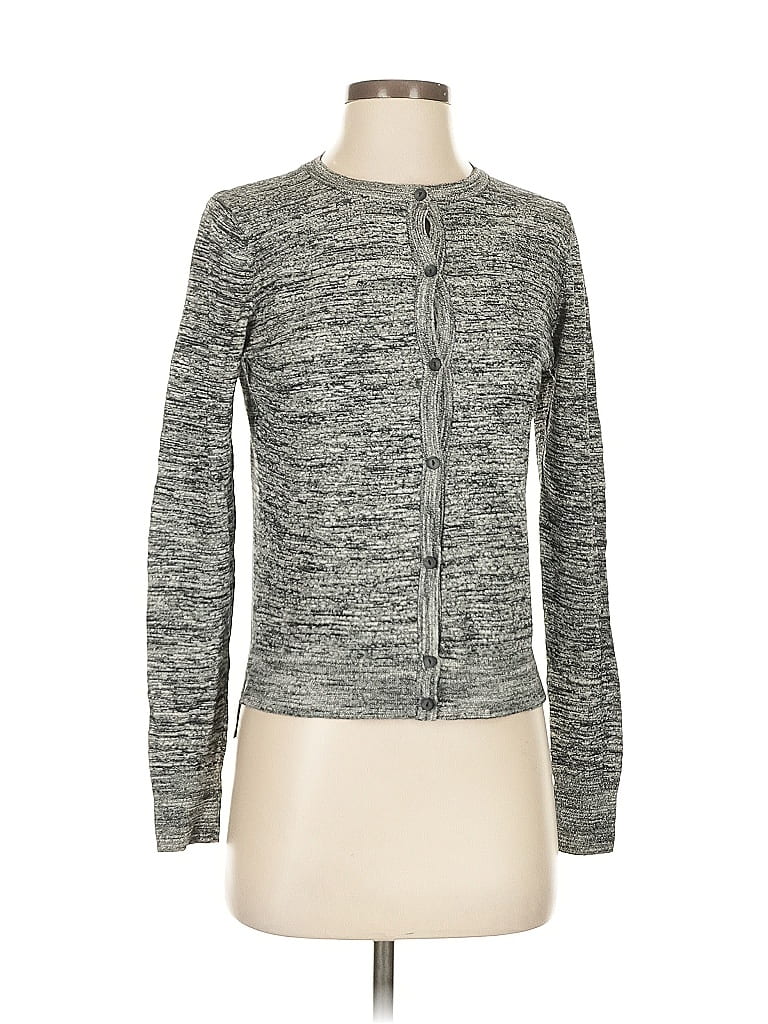 Pre-owned Ann Taylor Loft Cardigan Sweater In Gray