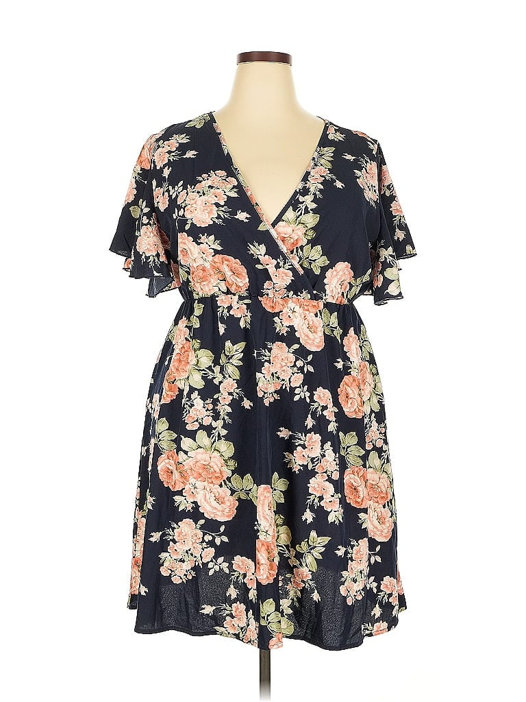 Pre-owned Shein Curve Casual Dress In Black