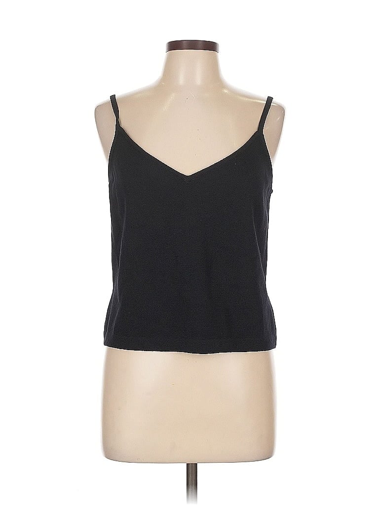Pre-owned St. John By Marie Gray Tank Top Black Strapless Neckline Tops
