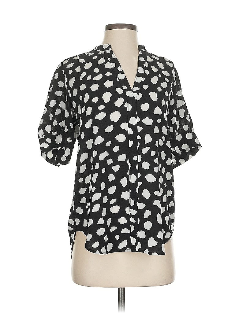 ANN TAYLOR Pre-owned Short Sleeve Blouse In Black