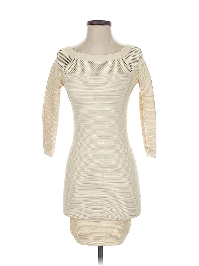 BEBE Pre-owned Cocktail Dress In White