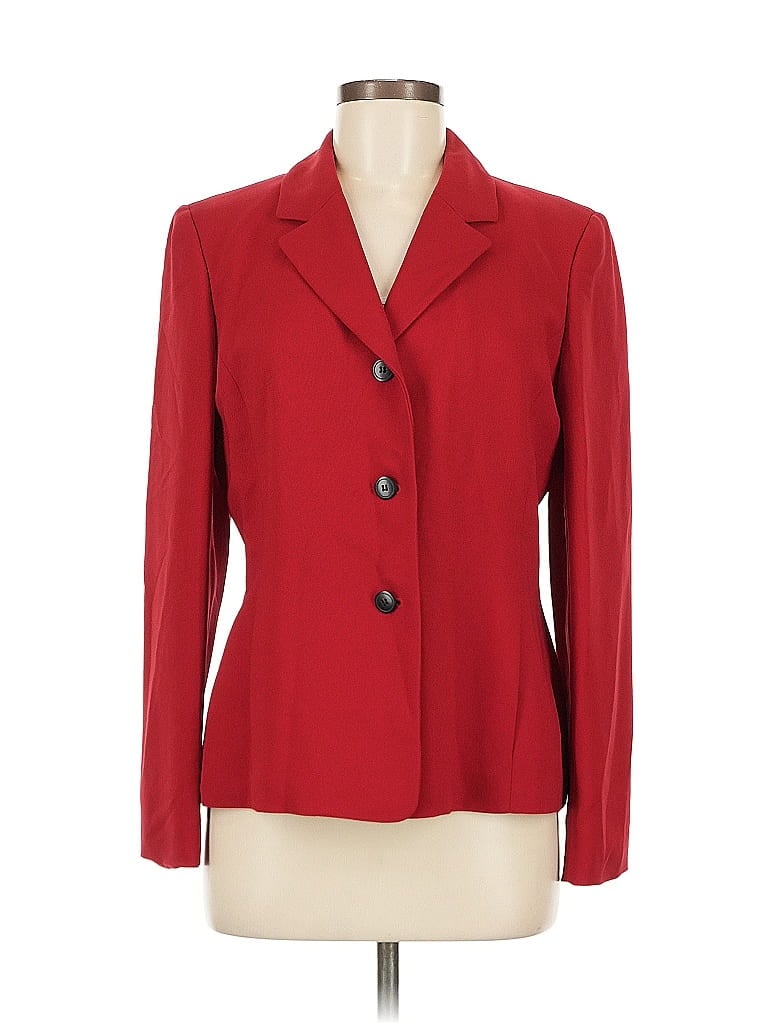 Pre-owned Casual Corner Annex Blazer Jacket In Red