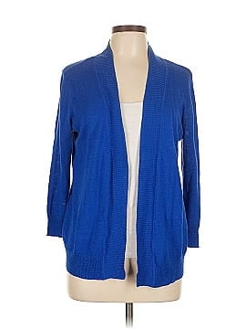 トップス 90s st john's bay cotton cardigan L Vintage 90s St Johns Bay Cotton Navy Blue Cardigan Sweater