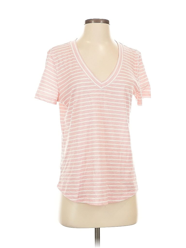Pre-owned Ann Taylor Loft Short Sleeve T-shirt In Pink