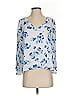 Club Monaco 100% Polyester Blue 3/4 Sleeve Blouse Size XS - photo 1