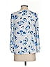 Club Monaco 100% Polyester Blue 3/4 Sleeve Blouse Size XS - photo 2
