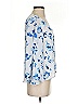Club Monaco 100% Polyester Blue 3/4 Sleeve Blouse Size XS - photo 4