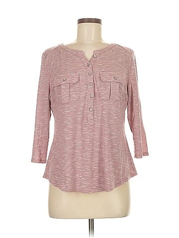 Soho JEANS NEW YORK & COMPANY 3/4 Sleeve Top (view 1)