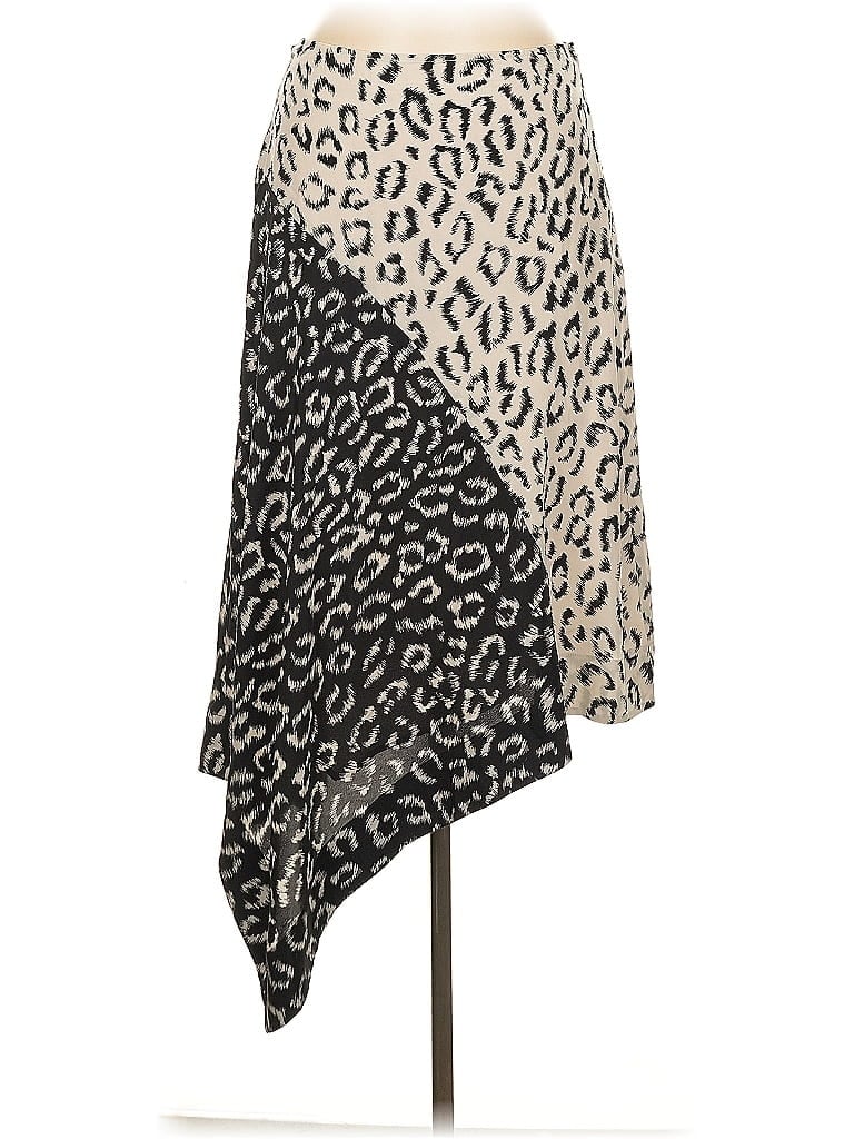 Pre-owned A.l.c Silk Skirt In White