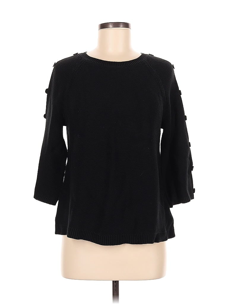 Pre-owned Liz Claiborne Pullover Sweater In Black