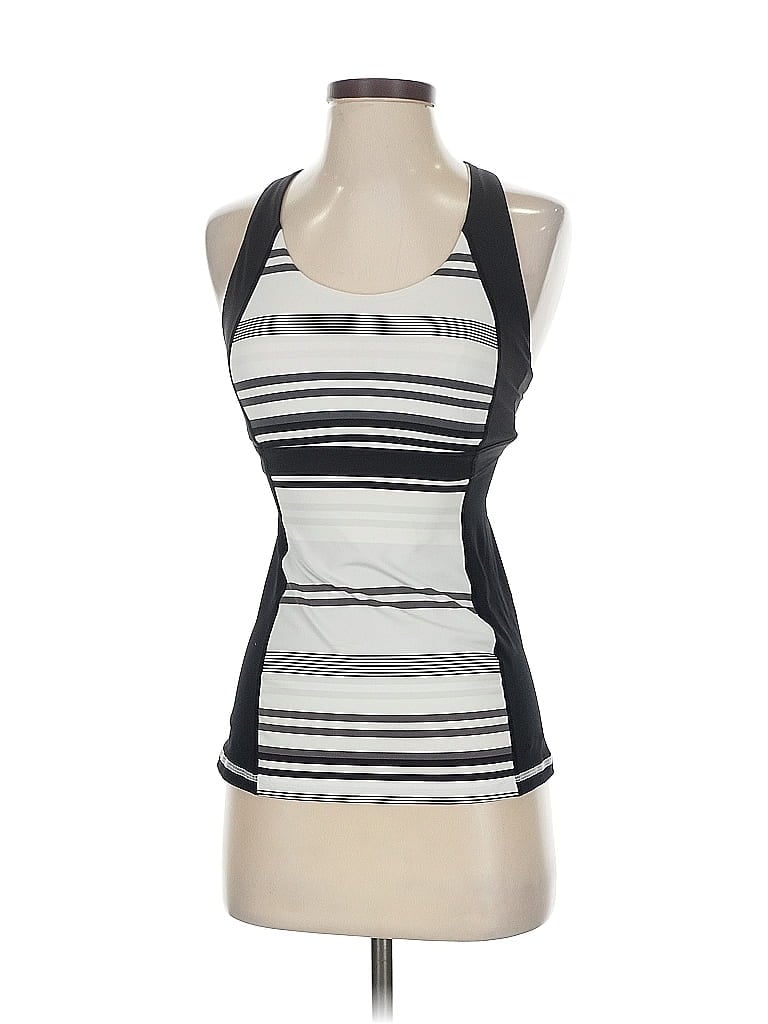 Pre-owned Lululemon Athletica Tank Top Black Halter Neckline Tops