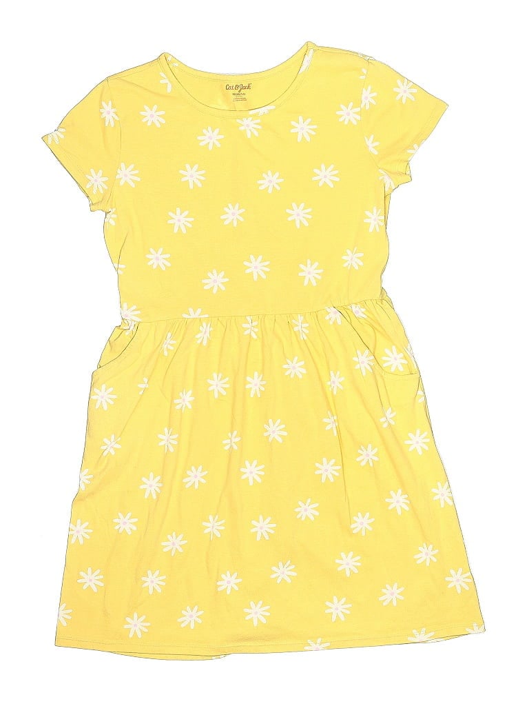 Pre-owned Cat & Jack Kids' Dress In Yellow