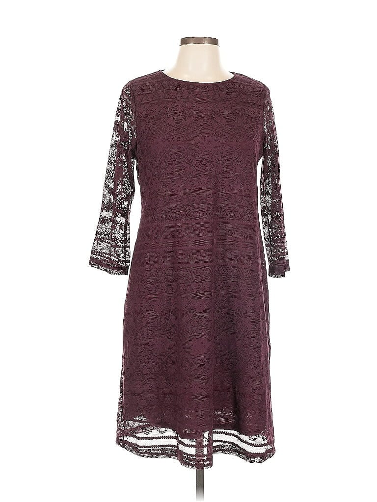 Pre-owned Verse Casual Dress In Burgundy