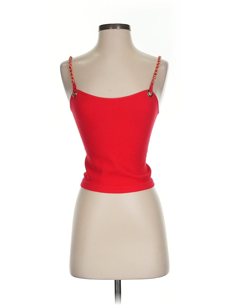 FULL CIRCLE TRENDS Pre-owned Sleeveless Top Red Sweetheart Neckline Tops
