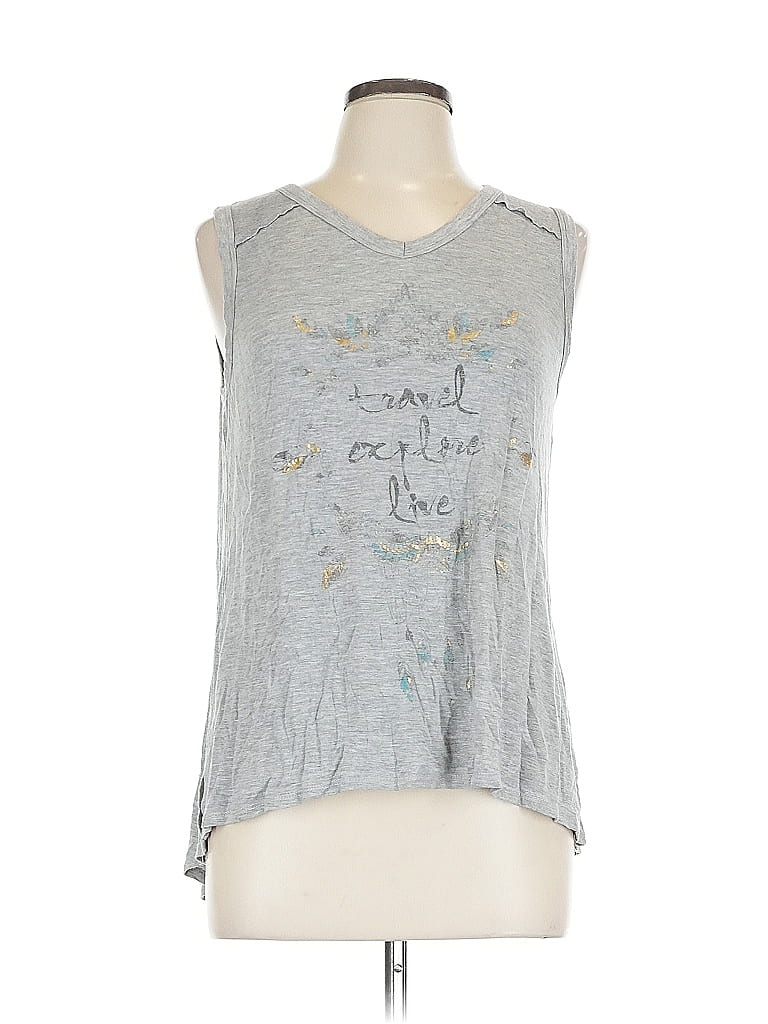 Pre-owned Maurices Sleeveless T-shirt In Gray