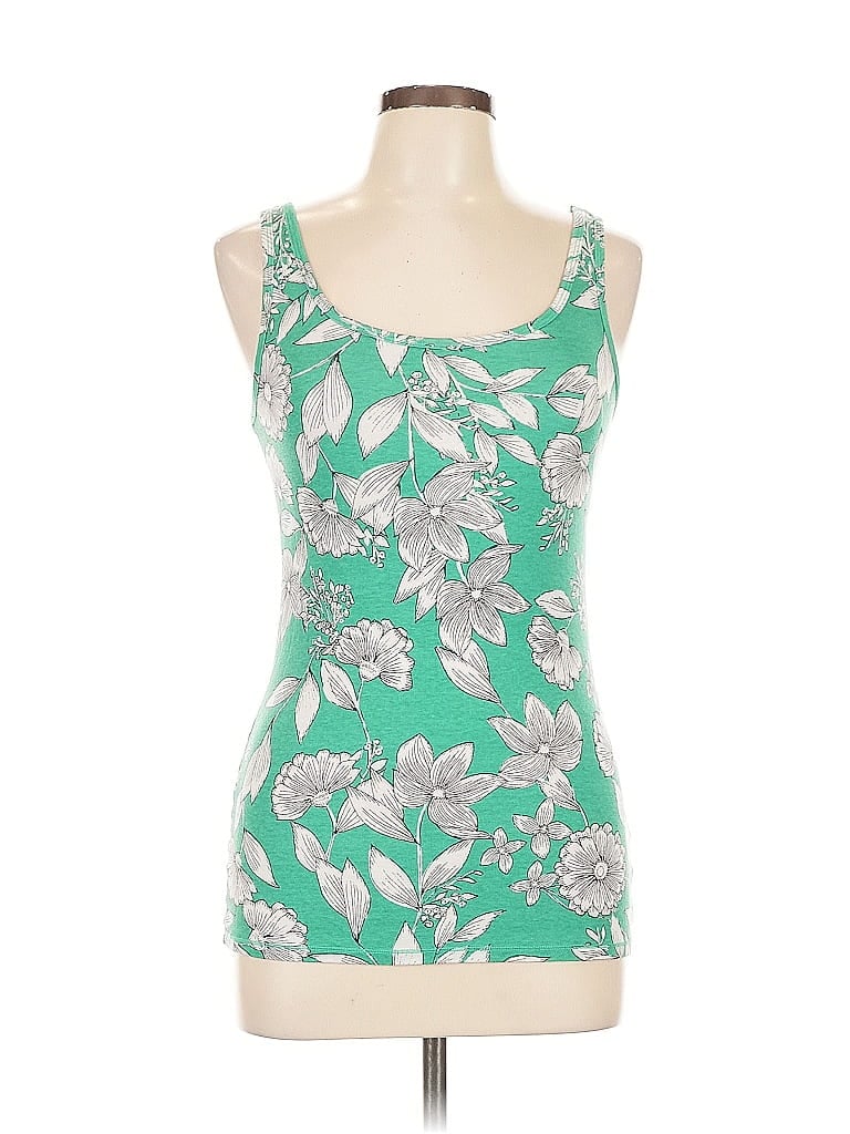 A NEW DAY Pre-owned Tank Top Green Strapless Neckline Tops