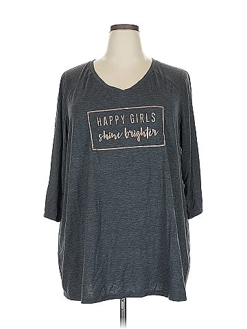 Lane Bryant Outlet 3/4 Sleeve T-Shirt (view 1)