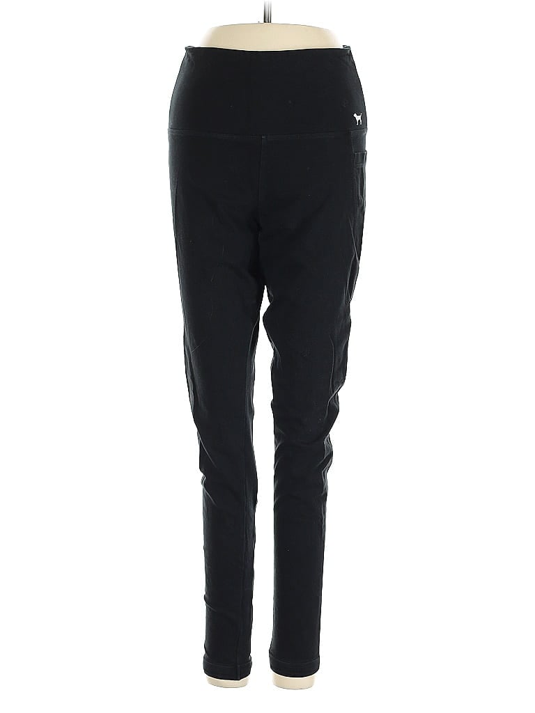 Pre-owned Victoria's Secret Pink Active Pants In Black