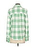 C&C California Checkered-gingham Green Long Sleeve Blouse Size S - photo 2