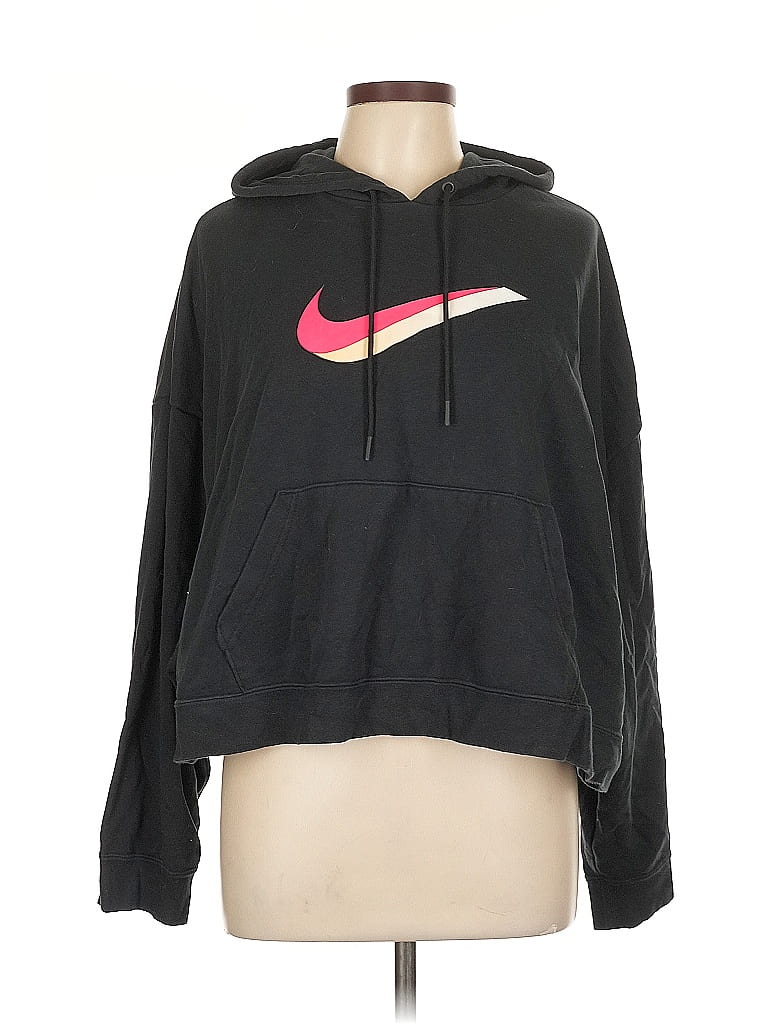 Pre-owned Nike Zip Up Hoodie In Black