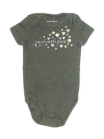 CALVIN KLEIN JEANS Short Sleeve Onesie (view 1)