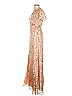 4SI3NNA 100% Polyester Floral Tan Casual Dress Size XS - photo 5