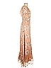 4SI3NNA 100% Polyester Floral Tan Casual Dress Size XS - photo 4
