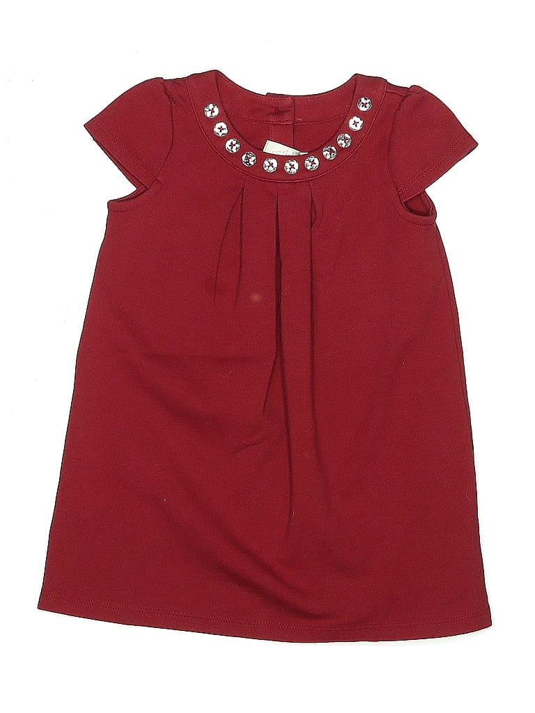 Pre-owned Gymboree Kids' Dress In Burgundy