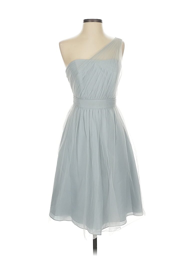 Pre-owned David's Bridal Cocktail Dress In Gray