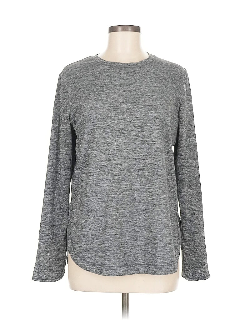 Pre-owned Member's Mark Long Sleeve T-shirt In Gray