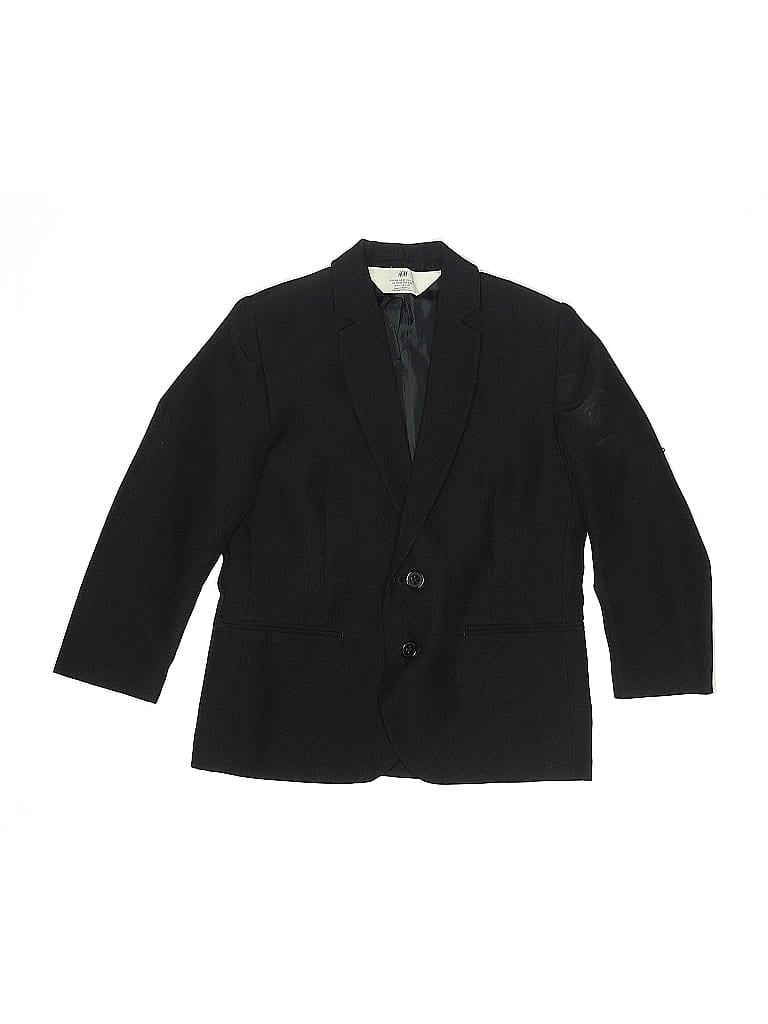 Pre-owned H&m Kids' Blazer Jacket In Black