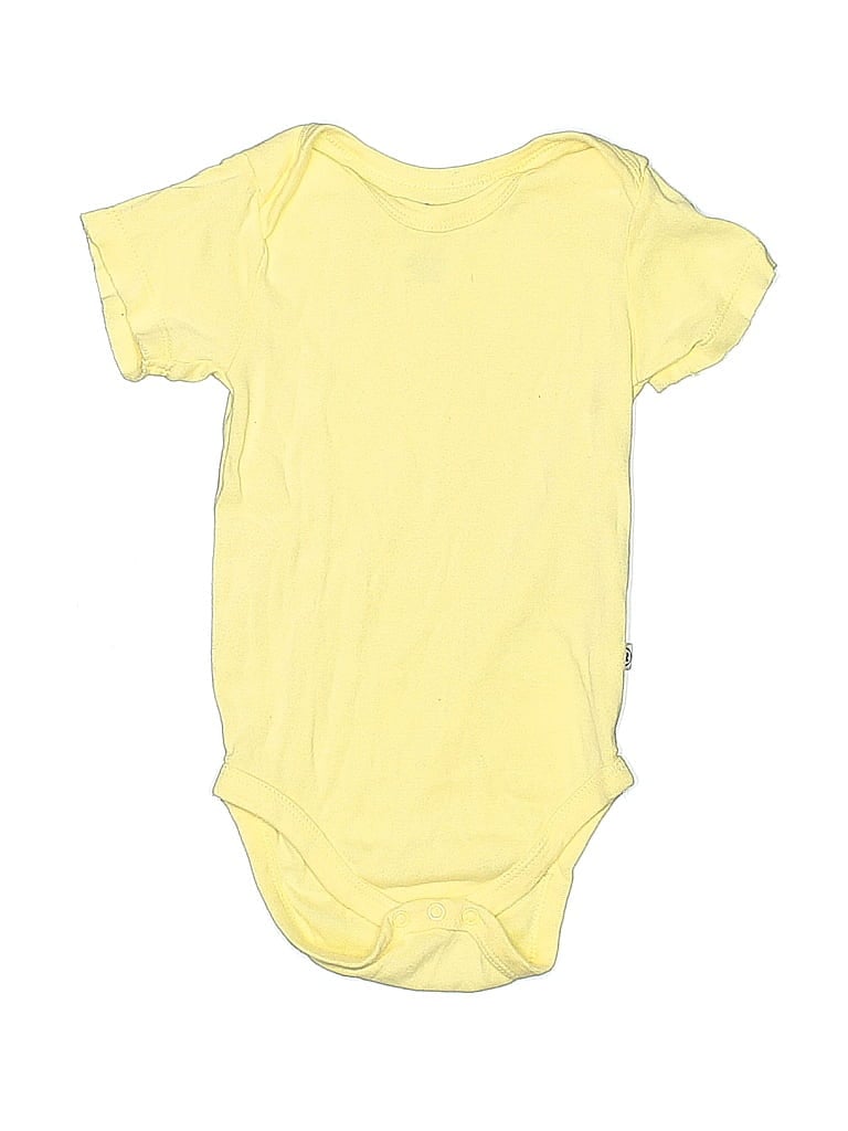 Pre-owned Honest Baby Clothing Babies' Short Sleeve Onesie In Yellow