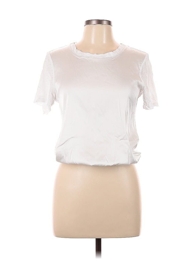 Pre-owned Express Short Sleeve T-shirt In White