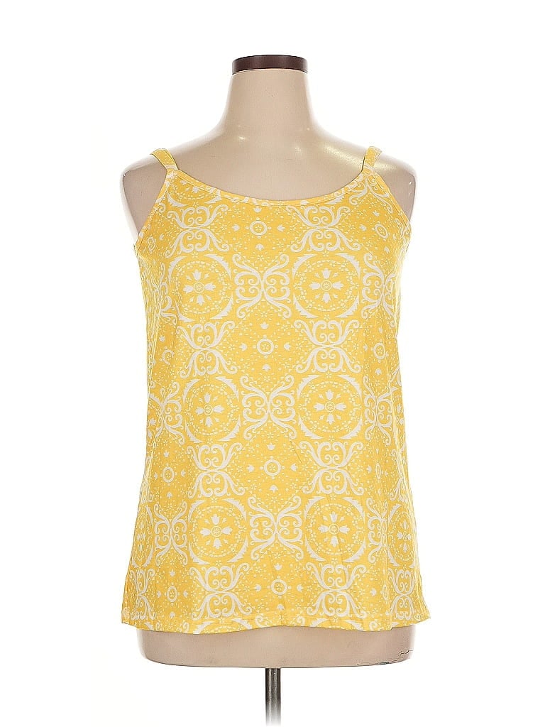 UNBRANDED Pre-owned Tank Top Yellow Halter Neckline Tops