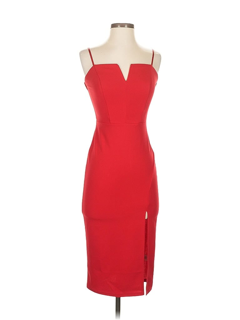 Pre-owned Crystal Sky Cocktail Dress In Red