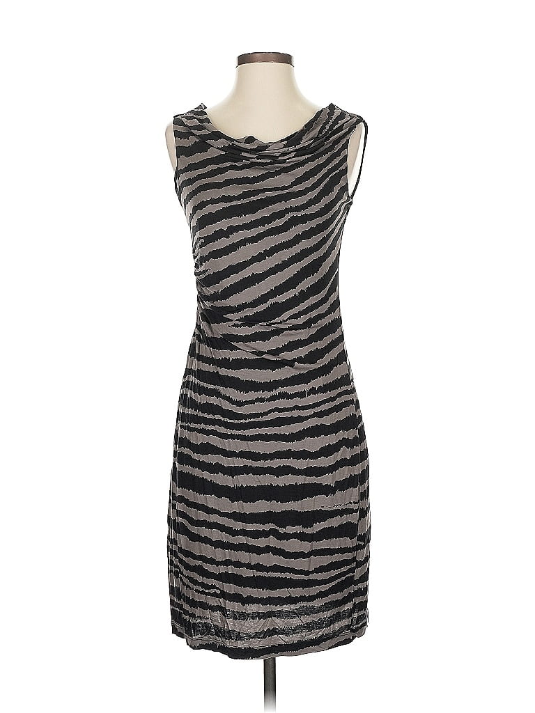 Pre-owned Ann Taylor Loft Cocktail Dress In Gray