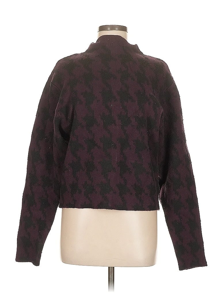 Pre-owned Express Turtleneck Sweater In Burgundy