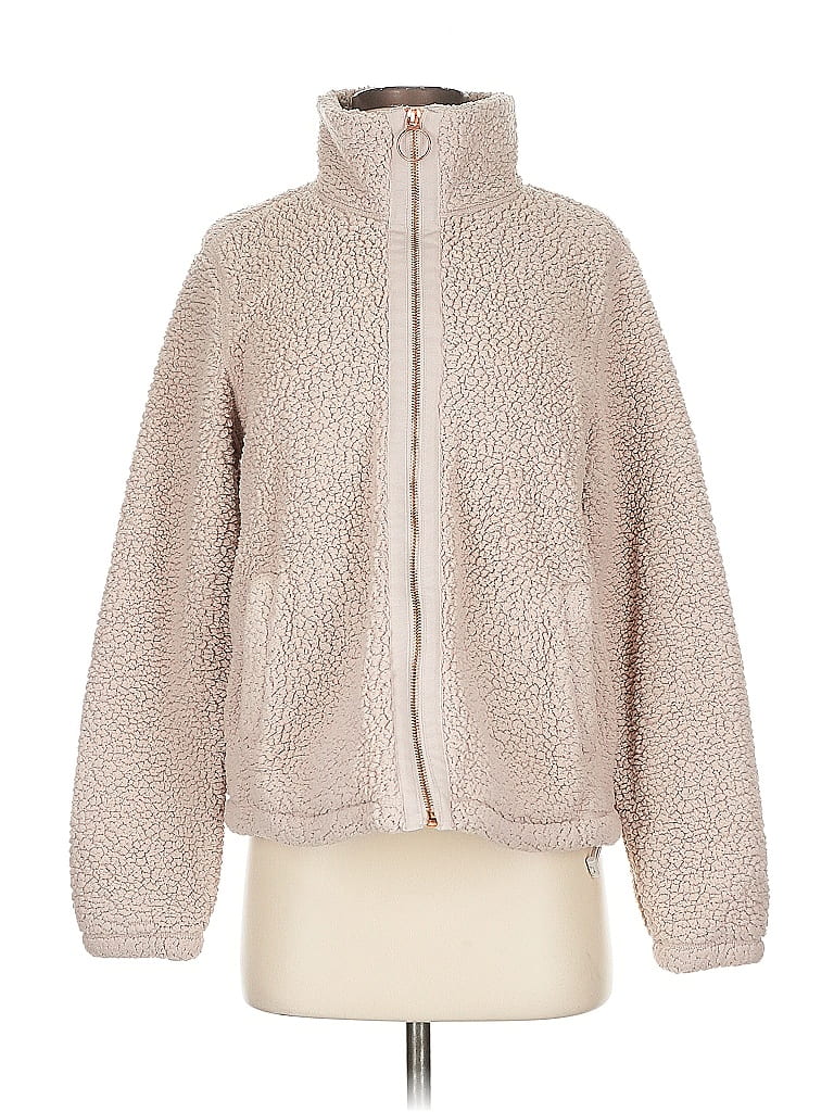 Pre-owned Active By Old Navy Faux Fur Jacket In White