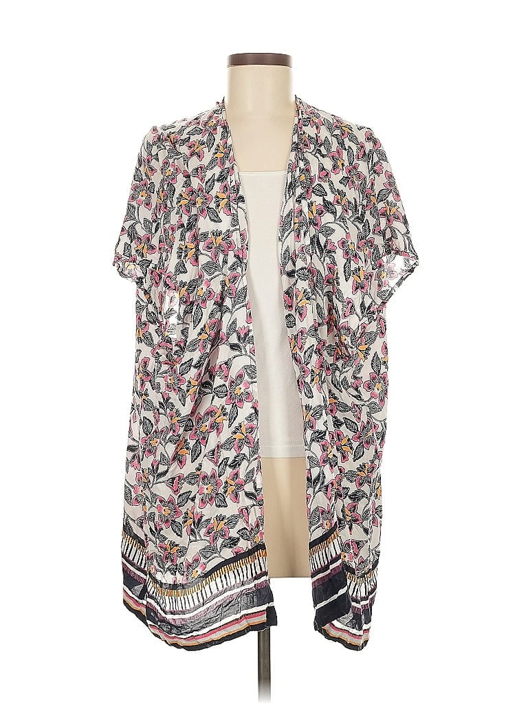 Pre-owned Ann Taylor Loft Outlet Kimono In White