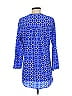 Amanda Uprichard 100% Silk Blue 3/4 Sleeve Silk Top Size P (petite) - photo 2