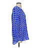 Amanda Uprichard 100% Silk Blue 3/4 Sleeve Silk Top Size P (petite) - photo 4