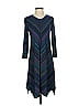 BCBGMAXAZRIA Chevron-herringbone Blue Casual Dress Size XXS - photo 1