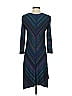 BCBGMAXAZRIA Chevron-herringbone Blue Casual Dress Size XXS - photo 2